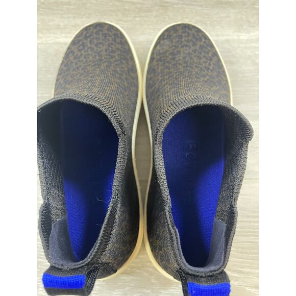 Rothy's Women's Boot Chelsea Ankle Slip-On Flat 7.5 Brown Leopard Print Shoes - Picture 8 of 11